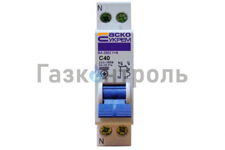 Выключатель УКРЕМ ВА-2002 2р (1+N) 40А АсКо фото 1